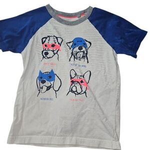 🛑 READ Mini Boden 4-5 Boys Dog Shirt